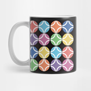 Rainbow/White Circles Mug